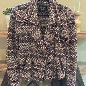 Lucky Brand Knit Moto Jacket